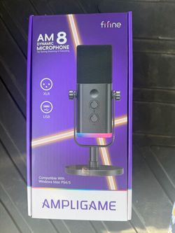 FIFINE AmpliGame AM8 USB/XLR Dynamic Microphone for Gaming Streaming