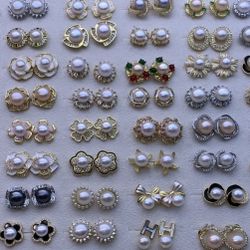 Natural Pearls Earrings 