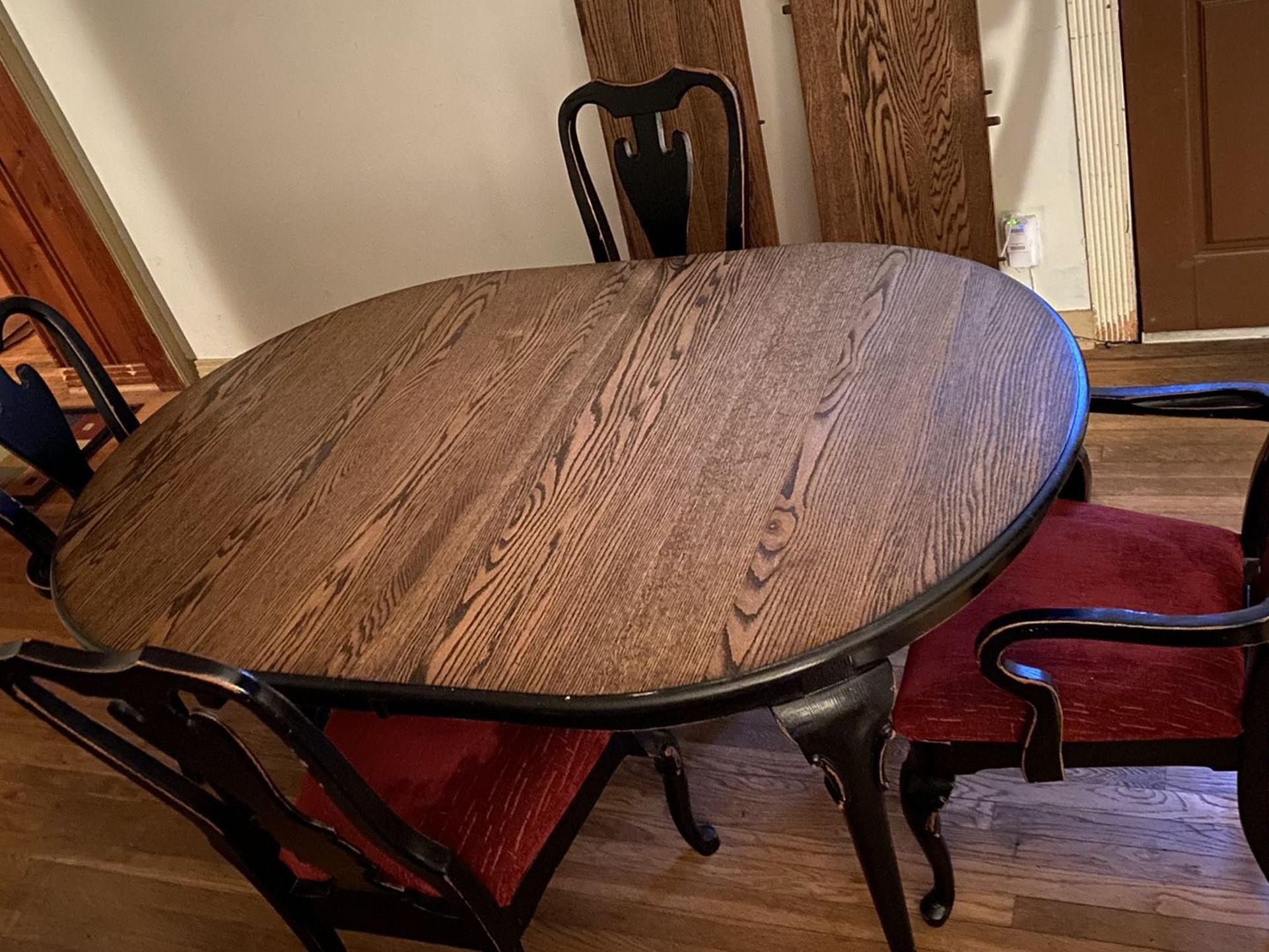 Solid Oak Dining Table Set