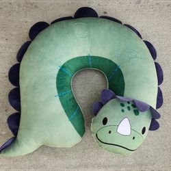 Dinosaur Kids’ Pillow Neck Head Support Cushion Pillow for Travel  EUC