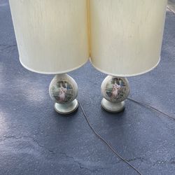 Matching Antique Lamps