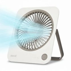 White Mini Fan with Charging port