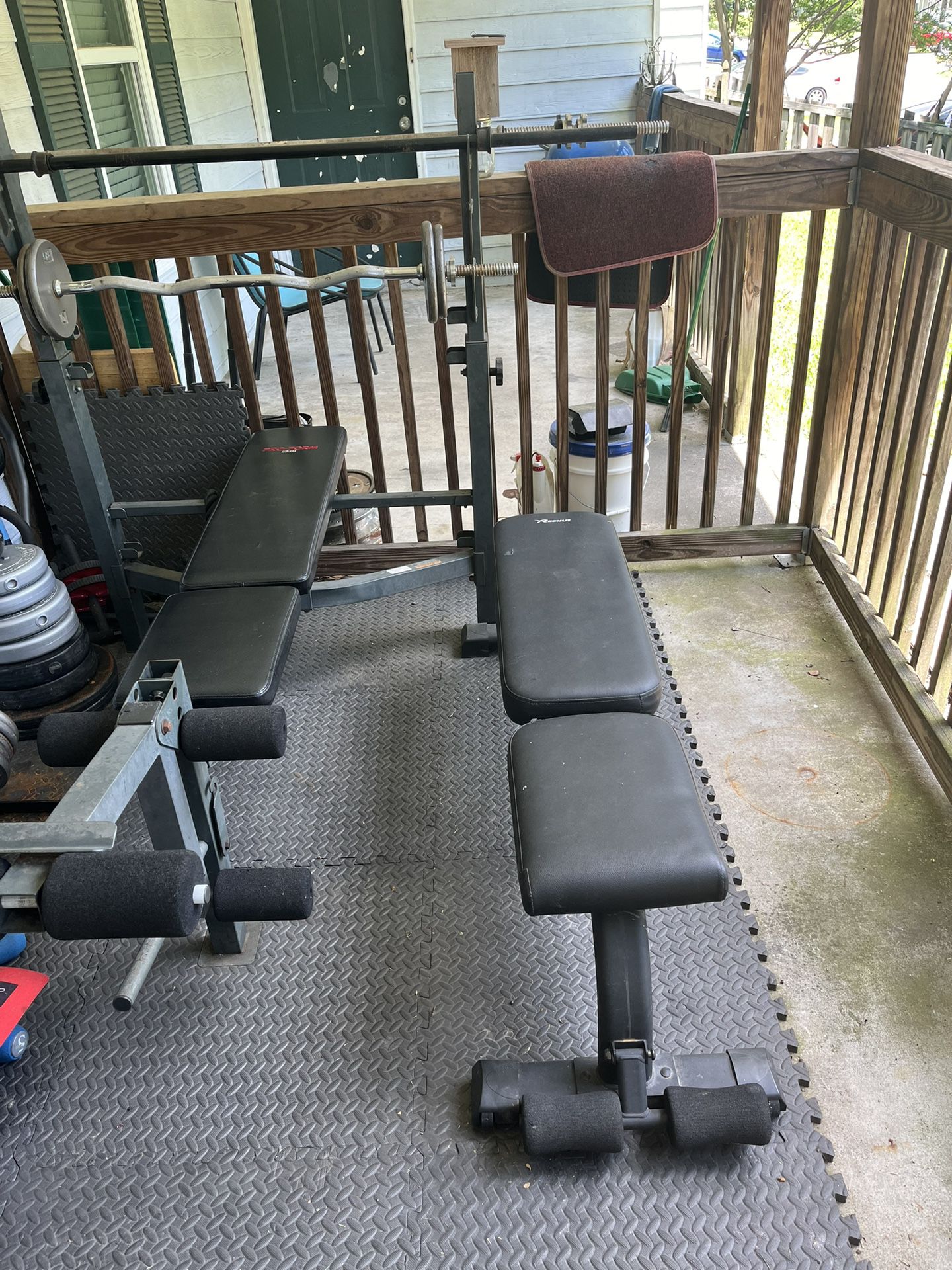 Workout Bench With Rack