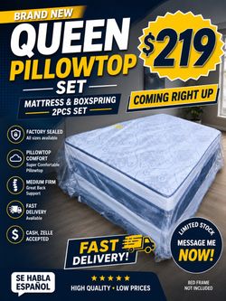 🇺🇸🇺🇸NEW PILLOWTOP SET $219