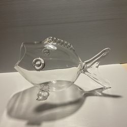 Glass Fish Handblown 15 Inches Long 9 Inches Tall Excellent Condition 