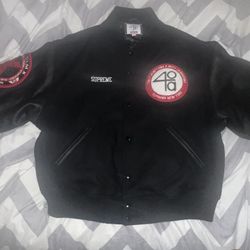 Supreme 40 Acres Spike Lee Varsity Jacket Sz Larg