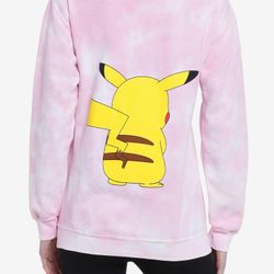 Pokemon Pikachu Puff Print Tie-Dye Sweatshirt