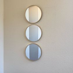 Set Of Three Mini Mirrors