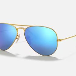 Aviator RayBan Sunglasses with Blue Flash lens