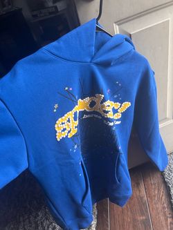 Sp5der Blue Hoodie