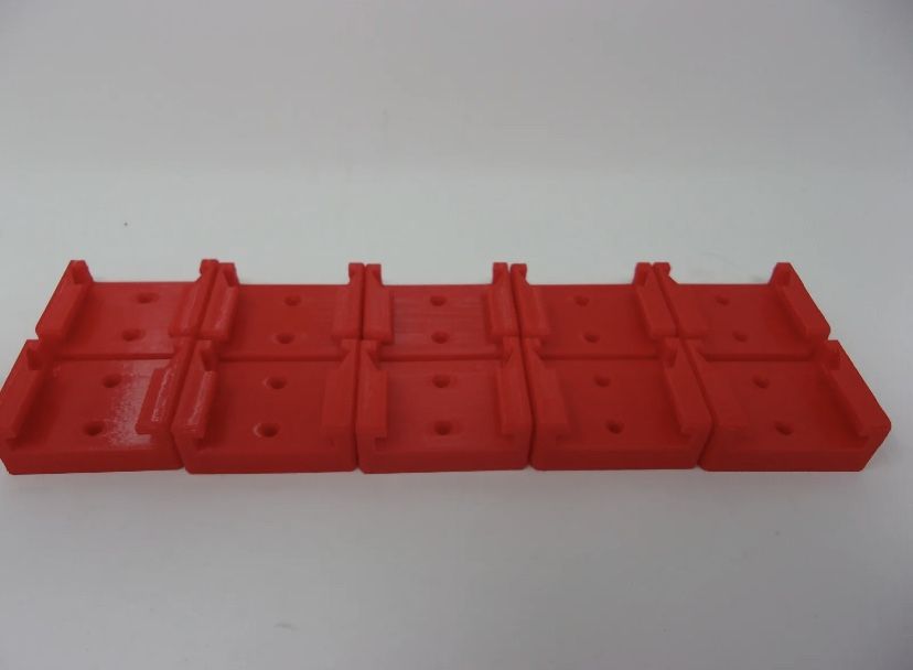 10 Red Battery Holder Made For Milwaukee M18 Batteries
