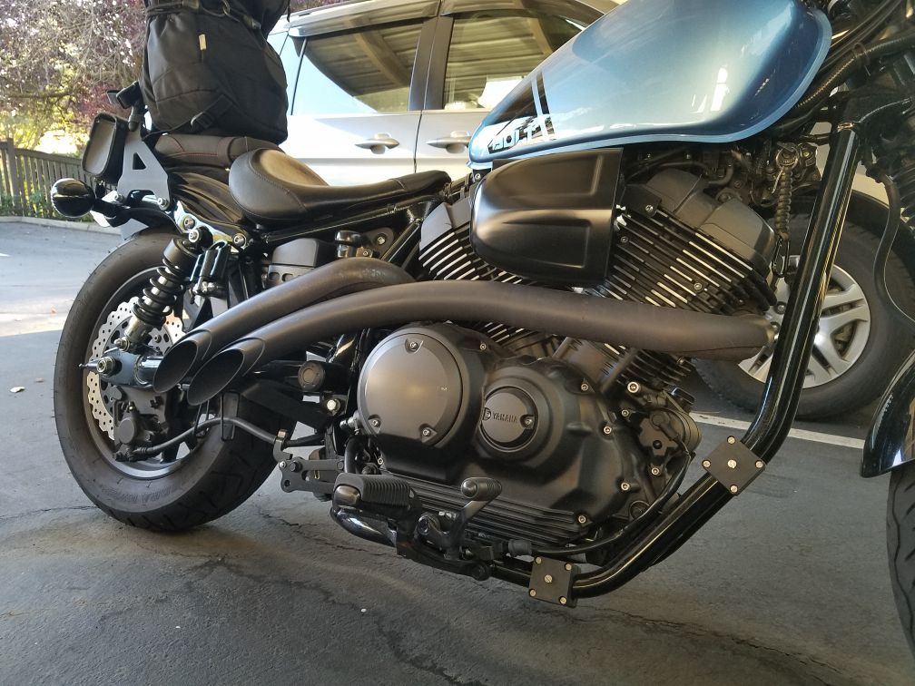 Bassani Sweepers Exhaust for Yamaha Bolt