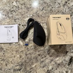 TECKNET Ergonomic Mouse, Rechargeable 2.4G+Bluetooth Vertical Mice