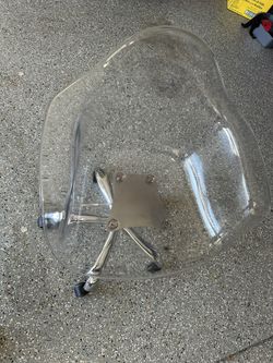 Acrylic Office Chair With Arm Rest