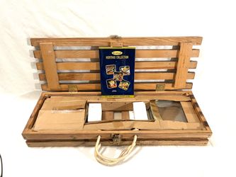 Brand new rare find limited edition gold, and silver colored horseshoe gaming set