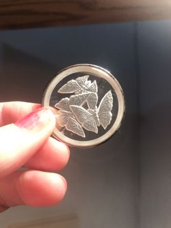 Vintage butterfly intaglio Brooch