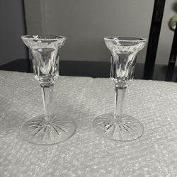 Waterford candlestick holders - pair