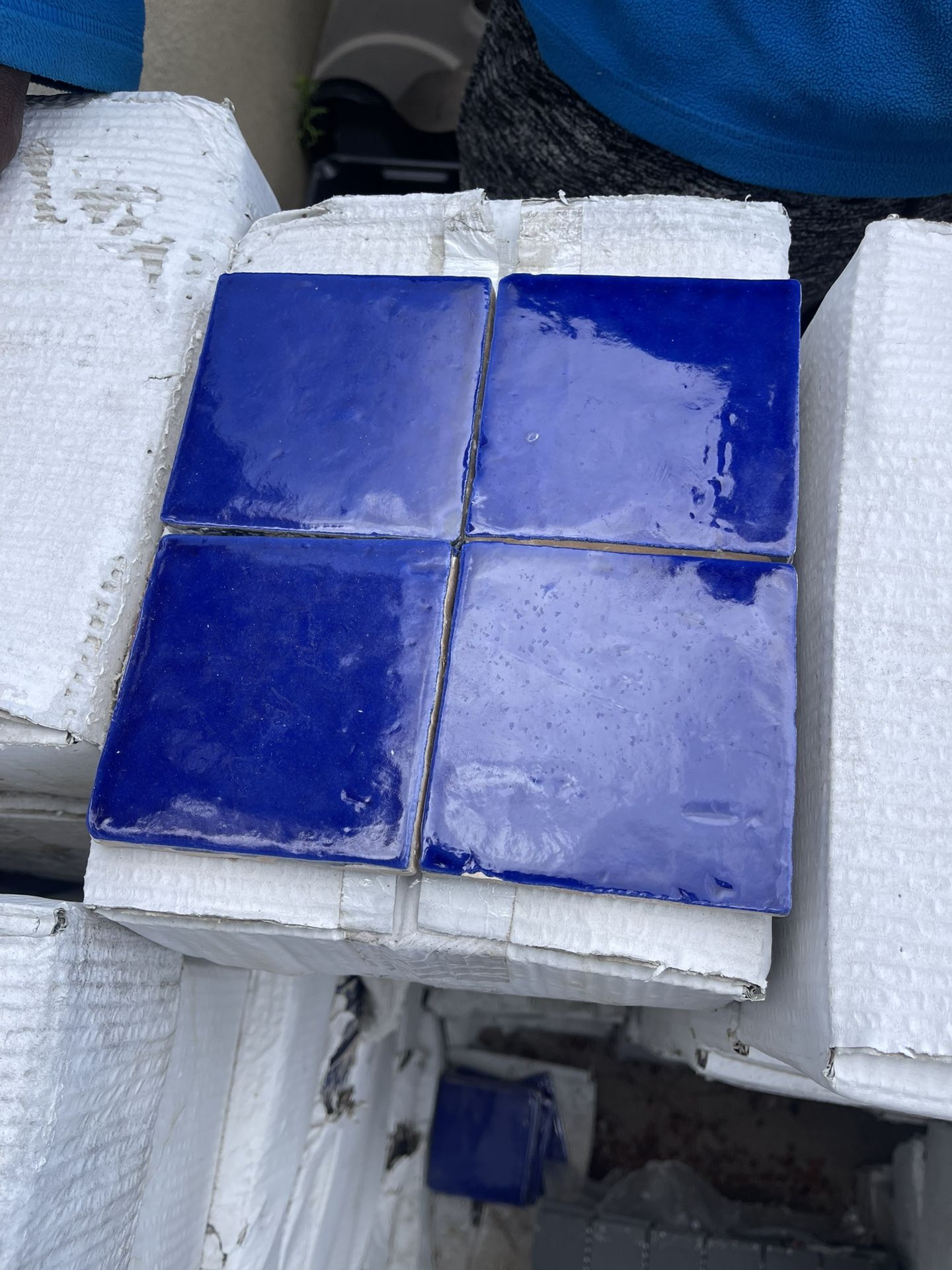 12”x24” Urba Black Tile, 10cmx10cm Blue Tile, 2” Square Mosaic Tile, For Sale 50% Off Retail Or Best Offer!
