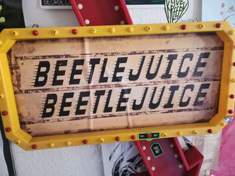 Beetlejuice Sign