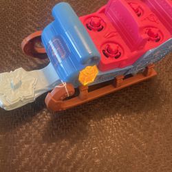 Fisher Price Little People FROZEN KRISTOFF'S SLEIGH ONLY w/ Working Light Sled