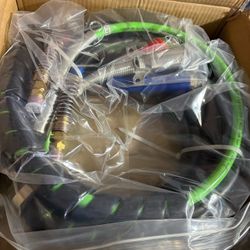 Velocity S-22287 15FT 3IN1  Electric & Air Hose Kit 15FT Semi Truck Air Lines Kit 3-in-1 Air Hoses for Truck Trailer