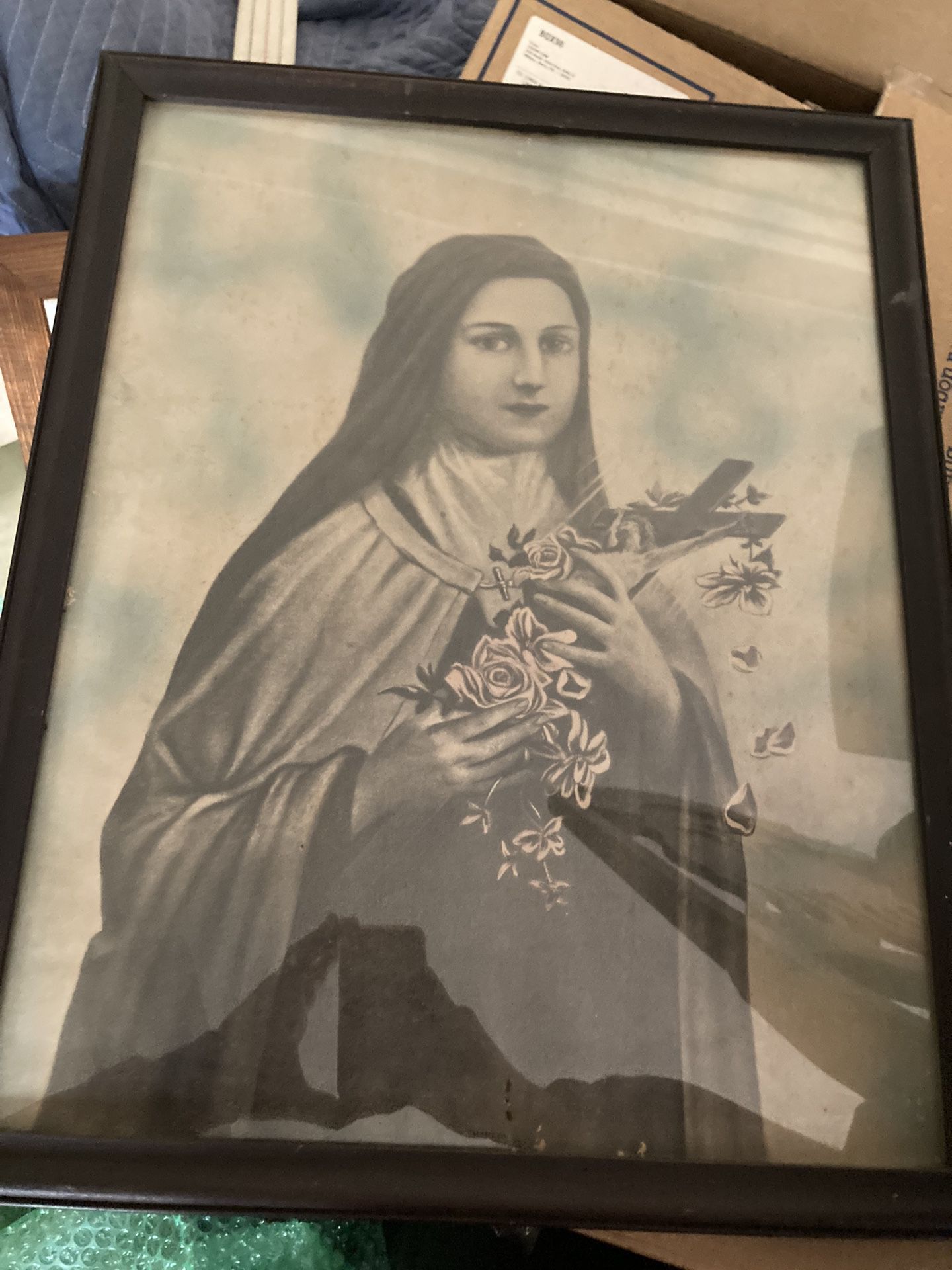 Antique St Teresa Print Picture