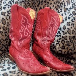 Los Altos Ostrich Leather Boots