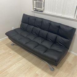 Futon Leather Couch