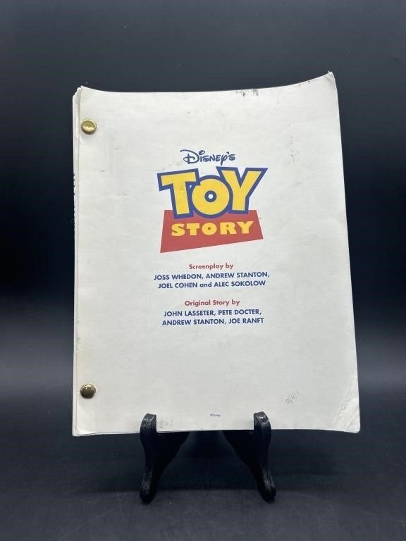 Original Authentic 1995 Toy Story Movie Full Script Final Draft