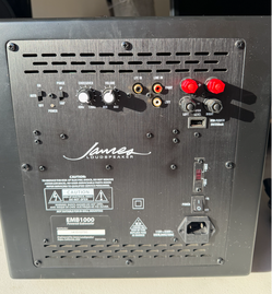 James Loudspeaker EMB1000 10" Powered High-End Subwoofer – 600W – Tested