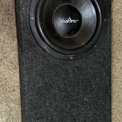 12” Skar Subwoofer In Box Ported With Amp 