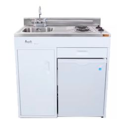 Avanti 36-in 2 burners 2.2-cu ft Freestanding Electric Range with WipeClean Coating ( White )