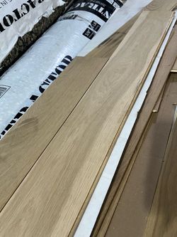 5-3/8 Wide Century Flooring Unfinished White Oak Hardwood