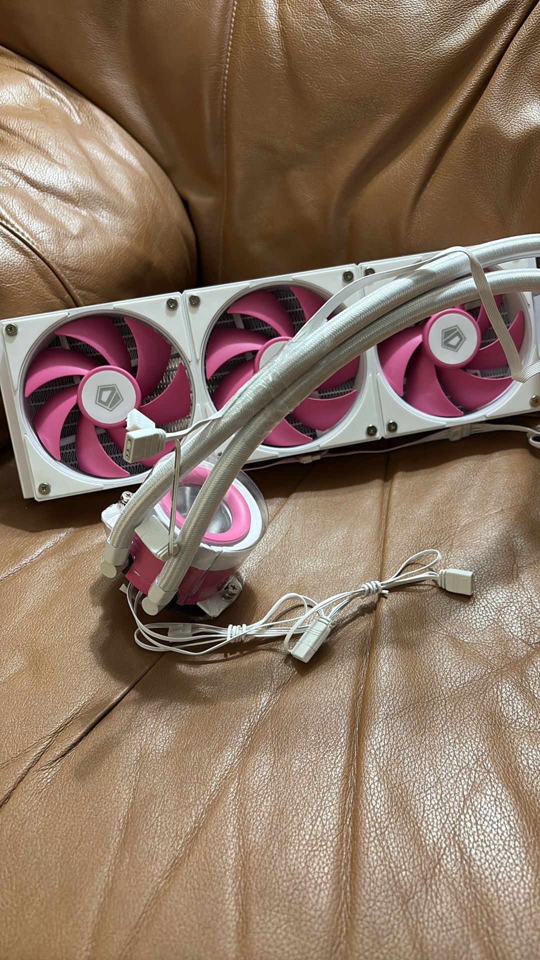 ID-COOLING FX360-INF-PINK CPU Water Cooler 5V ARGB AIO Cooler 360mm CPU Liquid Cooler RGB Fan