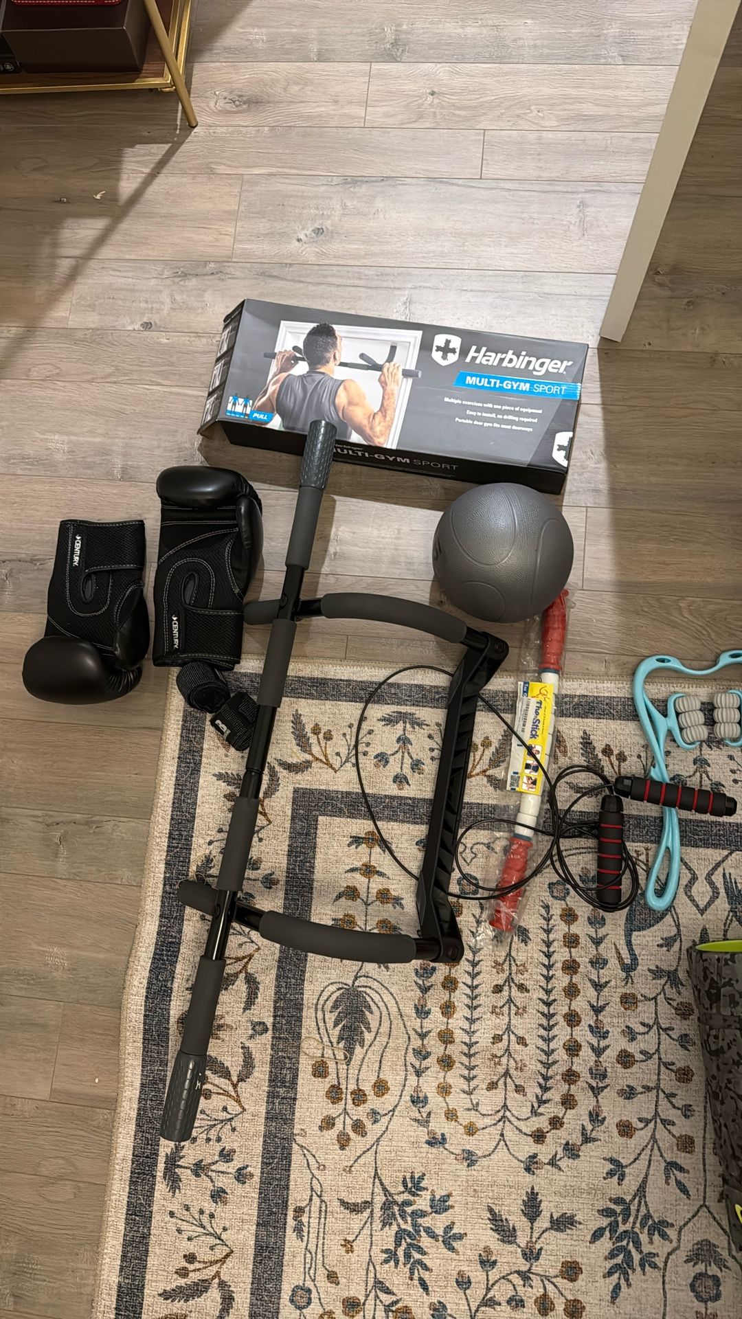 Gym Kit - Weights, Pull Up, Push Up And Dips Bar, Weight Ball . Foam Roll