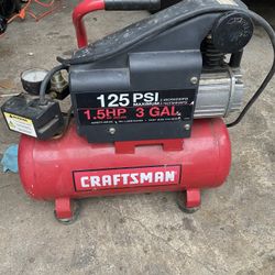 Compresor 1.5 Hp.  3 Gal