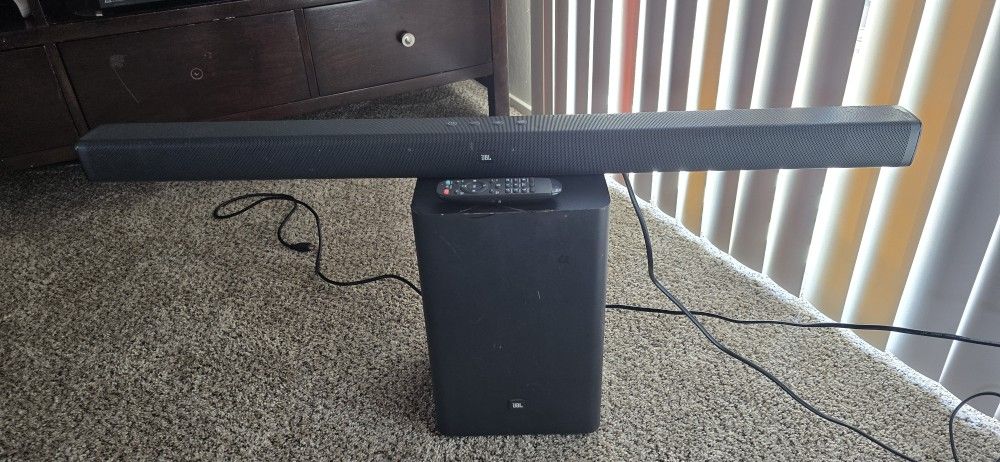 Jbl.2.1 Sound Bar And Sub