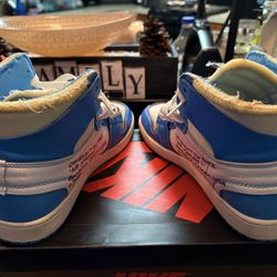 Off White Air Jordan 1 UNC Size 10.5 