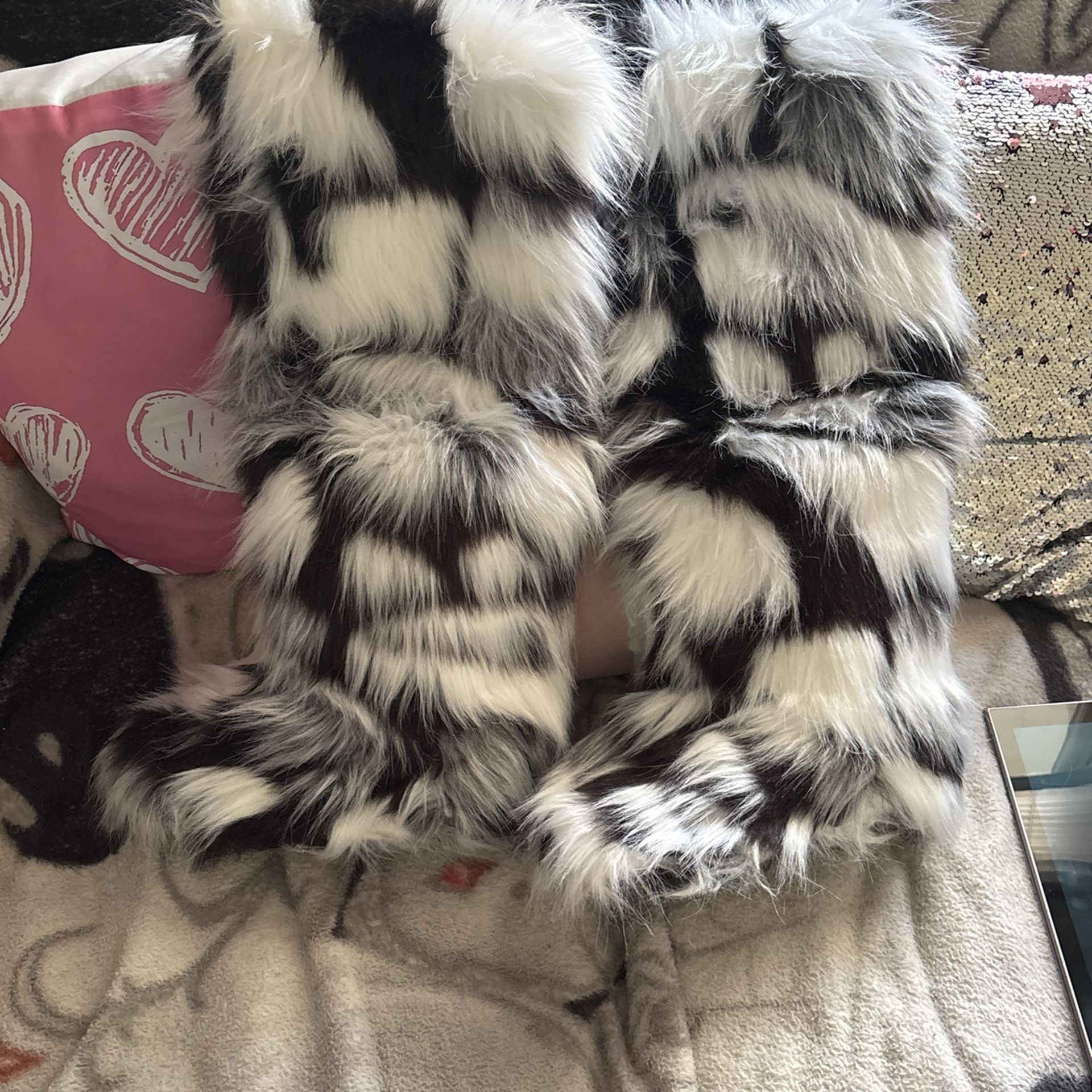Fur Boots Multicolor