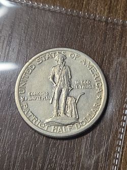 1925 Lexington-Concord silver half dollar