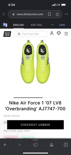 Nike Air Force 1 '07 LV8 'Overbranding' AJ7747-700 - KICKS CREW