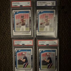 Jayden Daniels Drake Mate Rookie Lot. Psa! Gem Mint Ccg 