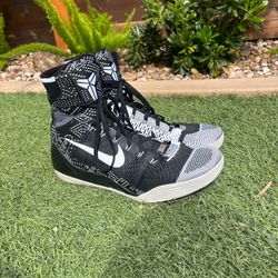 Nike Kobe 9 Elite BHM Black/White Men's Size 14 Basketball Shoes 704304-010