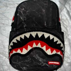 SprayGround marble shark backpack