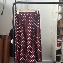 Madison Jules Red Skrst With White Dots XS