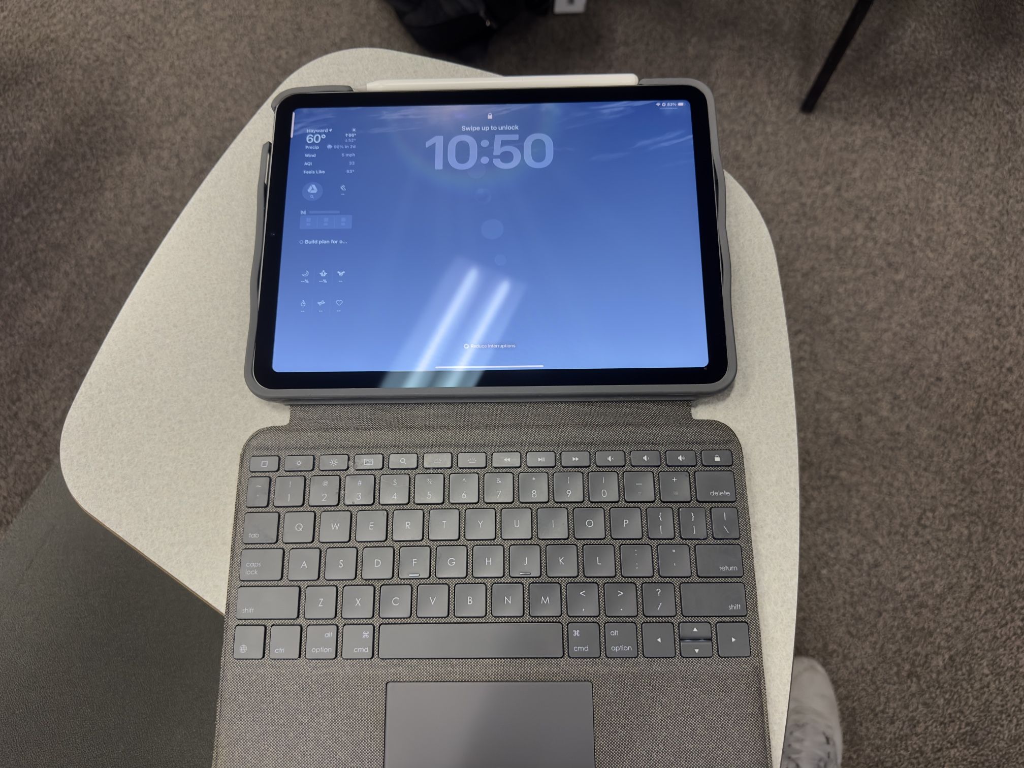 IPad Air (5th Generation) 64GB with Apple Pencil and Folio Touch Keyboard 