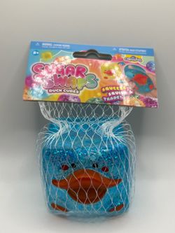 New Sugar Swaps Duck Cubes Blue Squishy Sensory Fidget Toy Orb Curiosities 5+