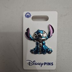 2024 DISNEY PARKS STITCH SCULPTED METALLIC COLLECTION PIN