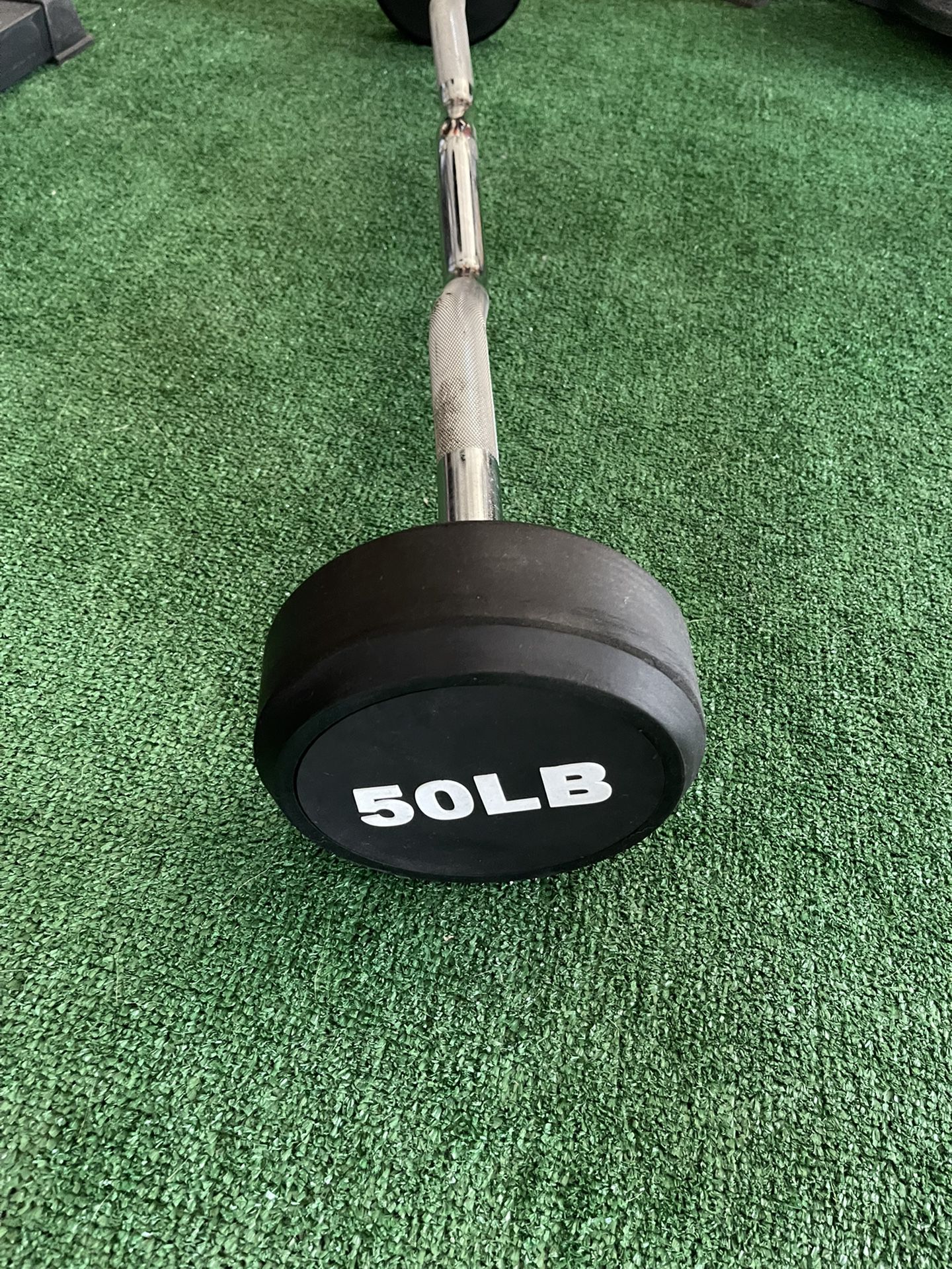 50lbs Preweighted Curl Bar