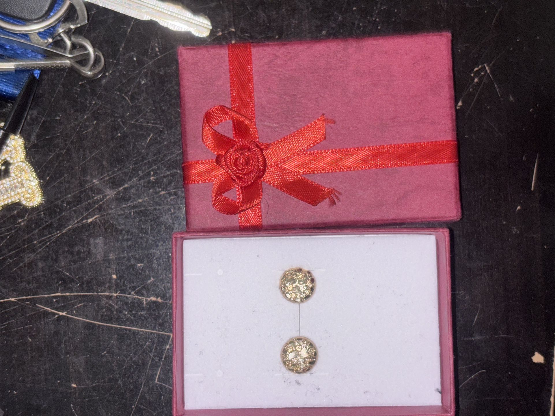 gold nugget earrings